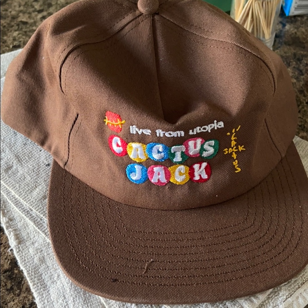 Travis Scott x McDonald’s “LIVE FROM UTOPIA” hat.